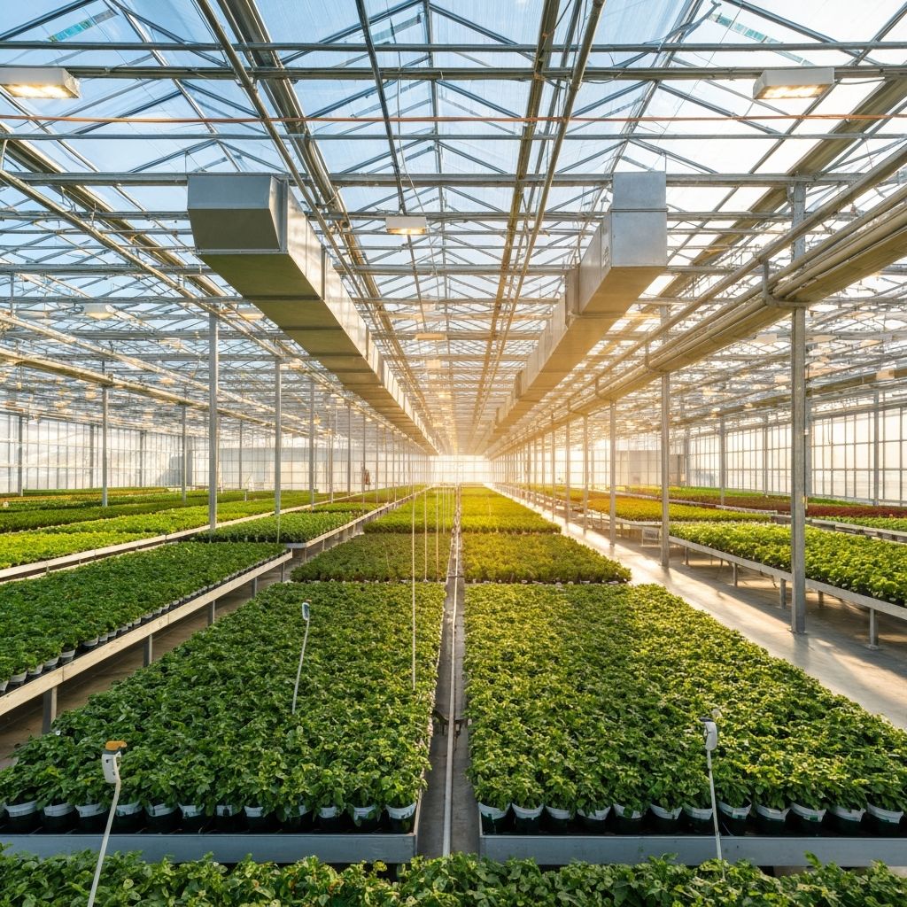 Fully Climate Controlled Greenhouse