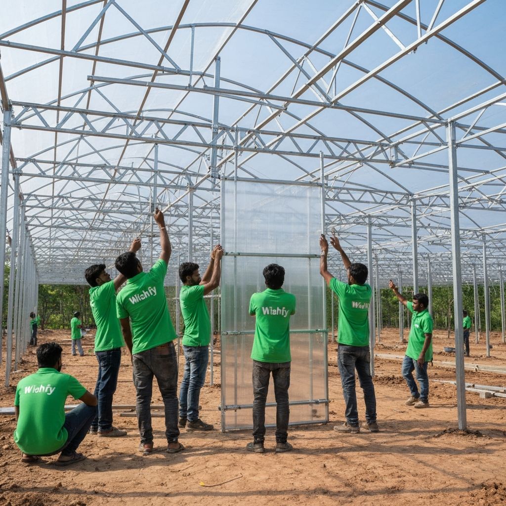 Polyhouse Construction - Wishfy Landscape Services