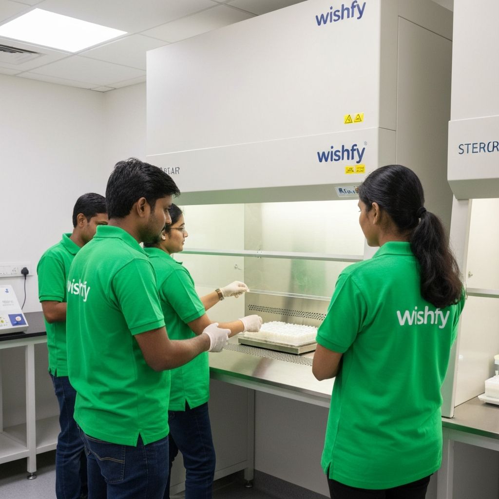 Modern tissue culture laboratory with micropropagation equipment and sterile plant production facilities